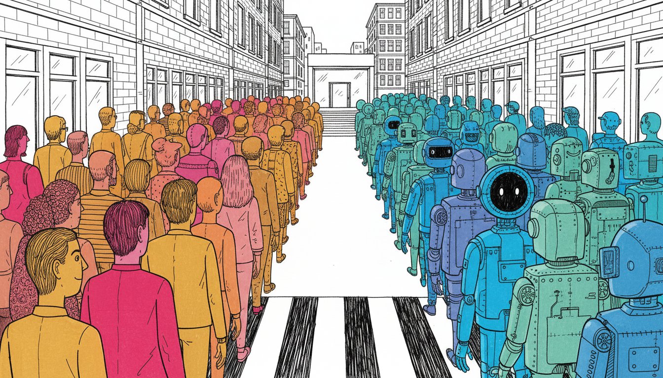 The Second Customer: Your Product Has Two Users Now. One Cannot Read Your Homepage. · illustration